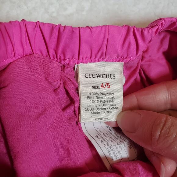 Crewcuts Pink Quilted Girls Mini Outerwear Layering Skirt Size 4 / 5 Puffer - Picture 5 of 11